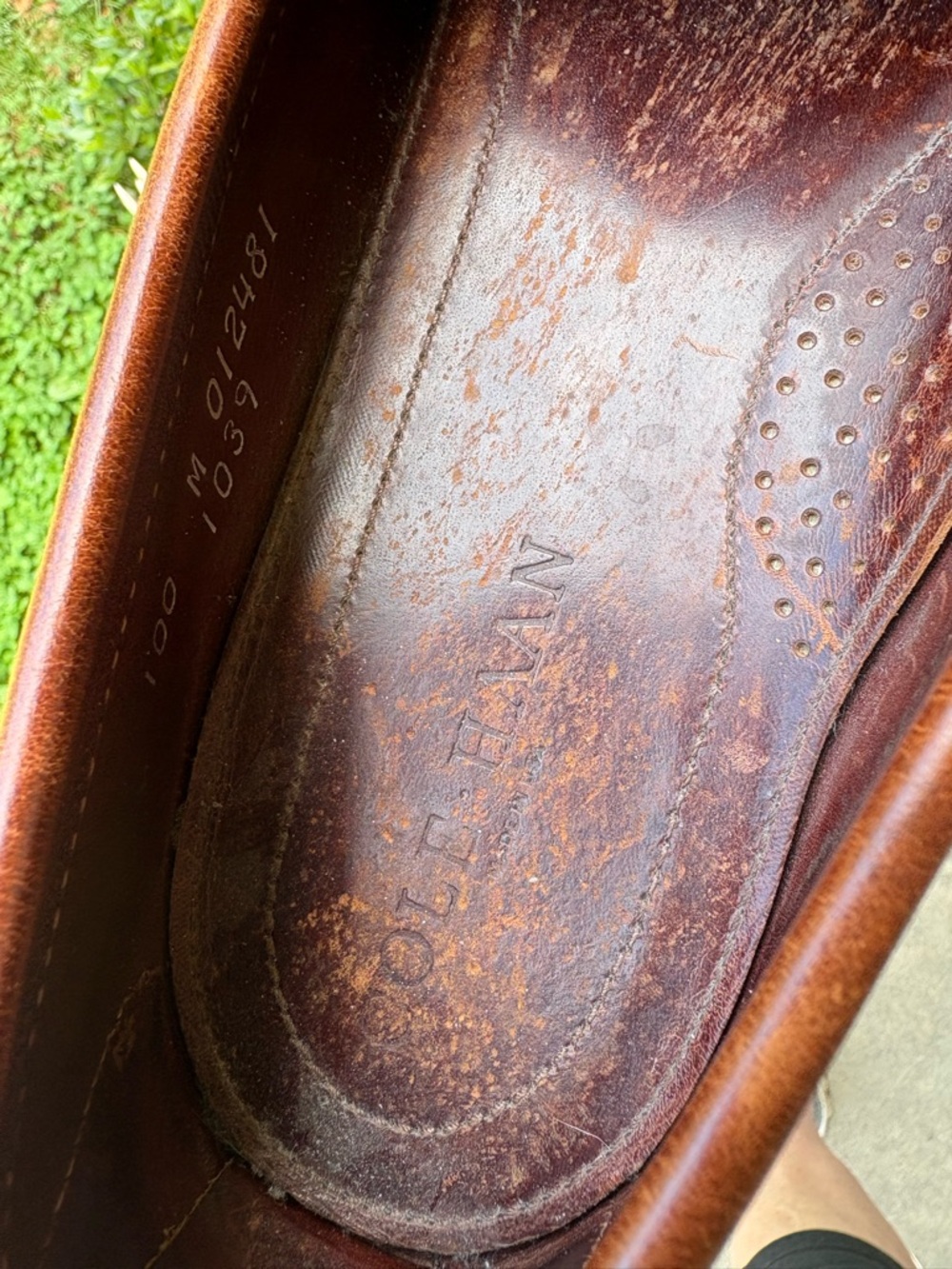 Men’s Vintage Cole Haan Vibram Leather Loafers Size 10 - Picture 11 of 12